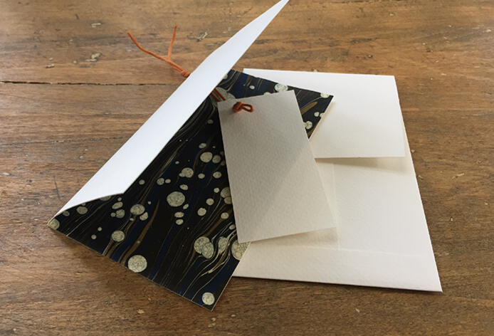 small note card with