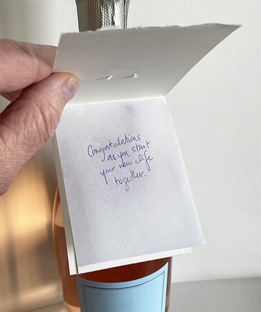 blank translucent sheet for messages